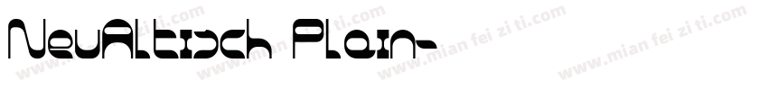 NeuAltisch Plain字体转换